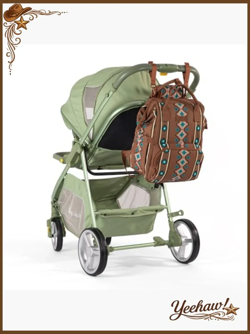 Western Aztec Diaper Bag Backpack Travel Backpack Multi-Function Baby Bags for